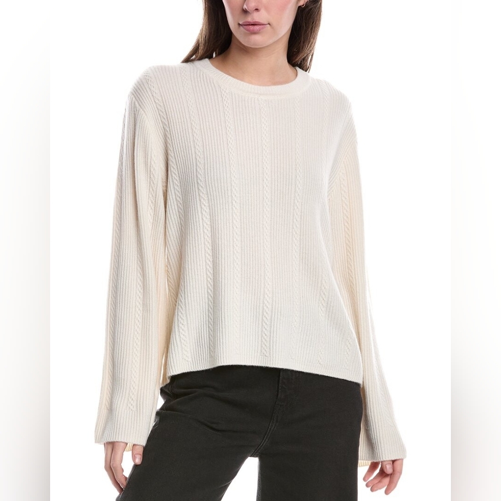 Rag & Bone Ivory Knit Sweater 100% Cashmer.